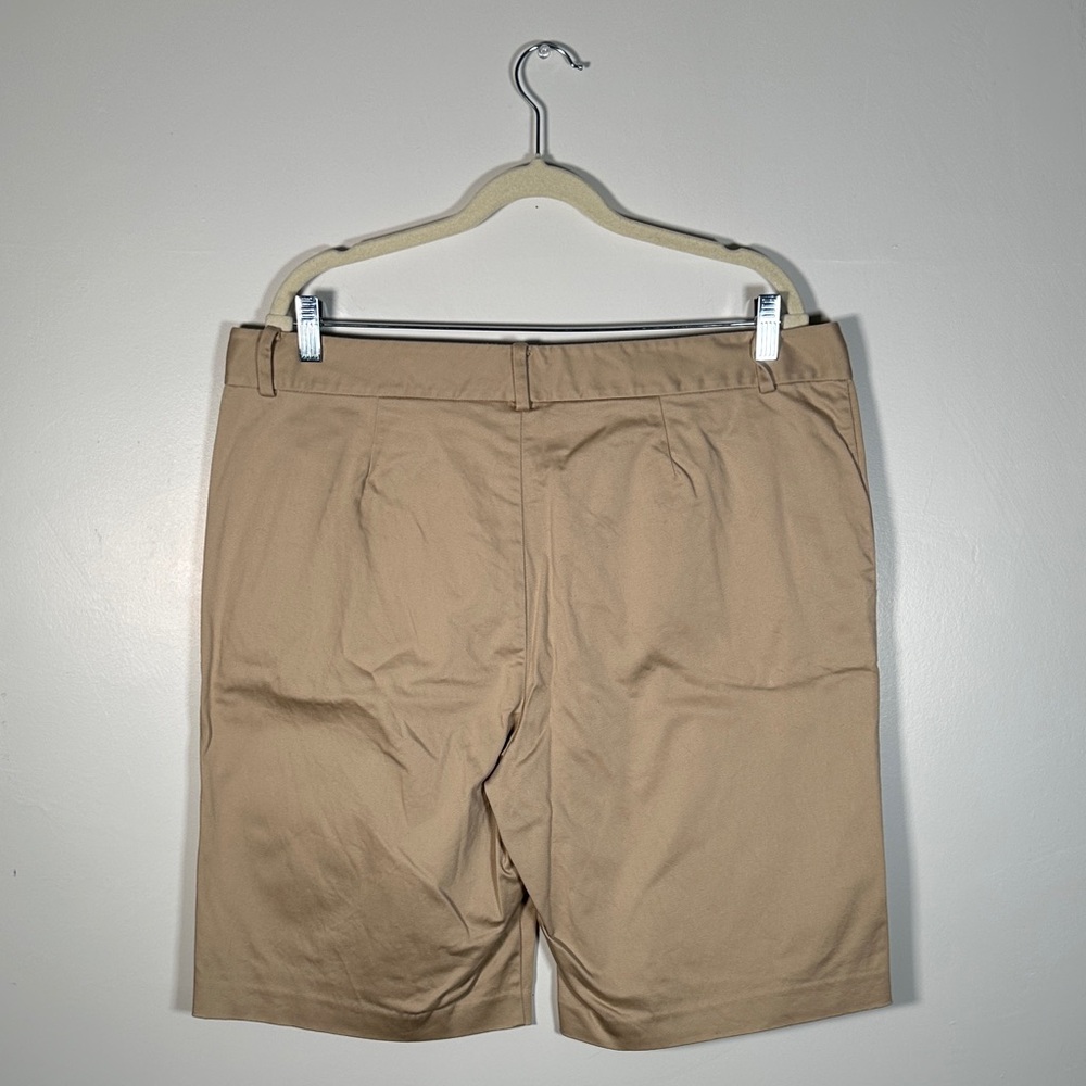 Ralph Lauren Shorts Classic Khaki Cotton Shorts Size 16 High-Rise Tailored Fit B - Picture 6 of 6